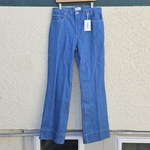 NWT Frame the Slim Stacked high rise medium wash jeans size 31 35.5 inch inseam